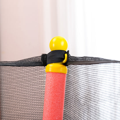 Homcom Trampolín Infantil Con Red De Seguridad Ø163,5x163,5 Cm Rojo_4