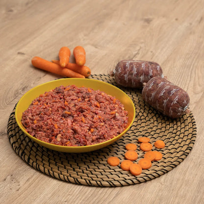 Comida Barf Para Perros. Menú Barf De Cordero Y Pavo 7,5kg_1