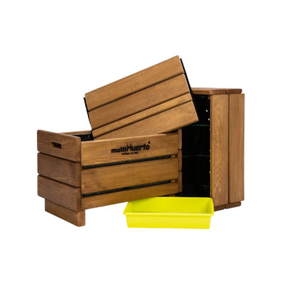 Vermicompostor completo de fruta com minhocas multi-jardim