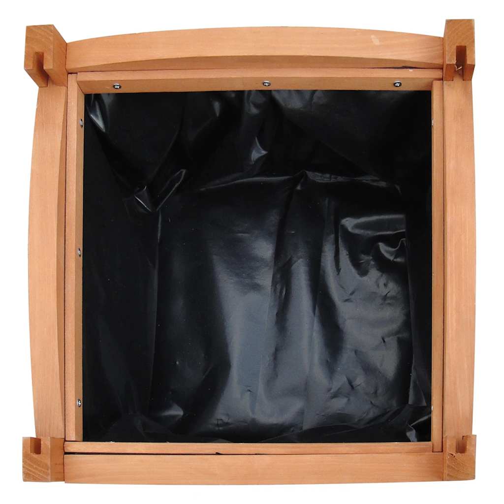 Juego De Arriates De Madera 2 Unidades 30x30x30 Cm_3