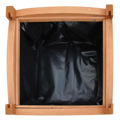 Juego De Arriates De Madera 2 Unidades 30x30x30 Cm_3