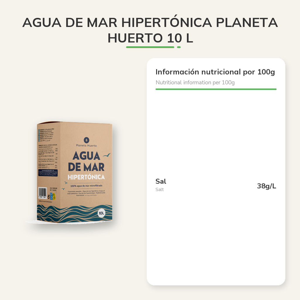 Información nutricional