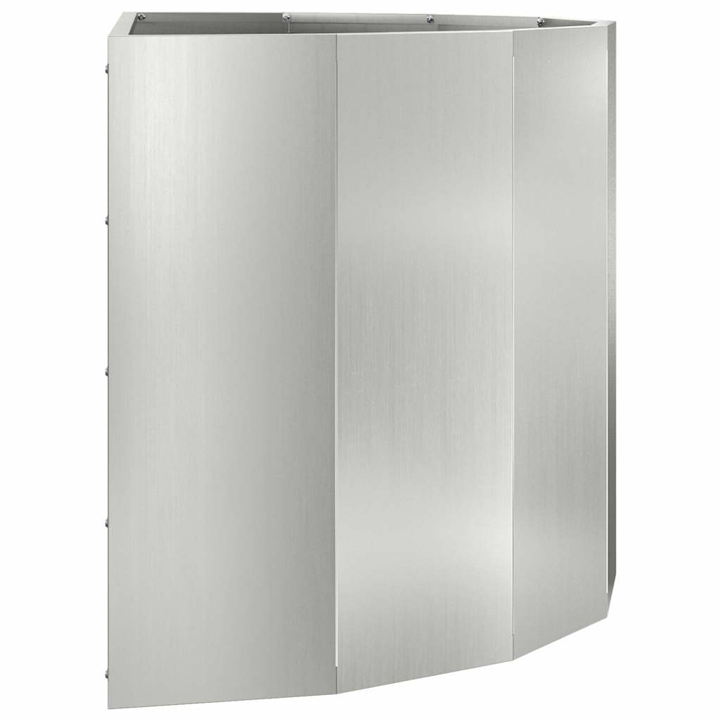 Jardinera Plateado 90 X 45 X 50 Cm Acero Galvanizado_5