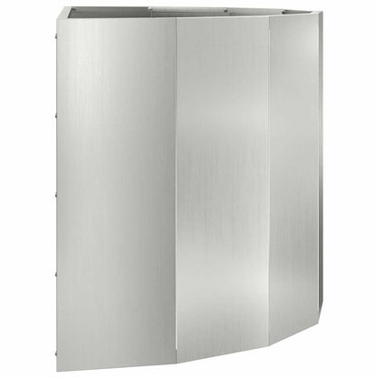 Jardinera Plateado 90 X 45 X 50 Cm Acero Galvanizado_5