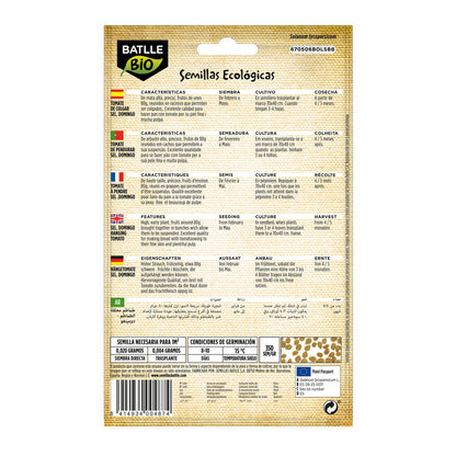 Sementes de tomate biológico Batlle Hanging Selection Domingo