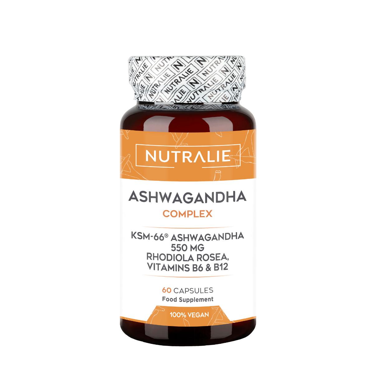 Ashwagandha com Vitamina B6 e B12 Nutralie 60 Cápsulas