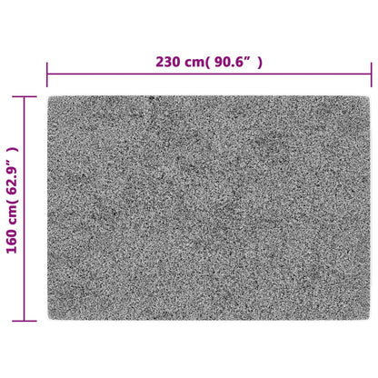 Alfombra Lavable Antideslizante Gris 160x230 Cm / Vetonek_2