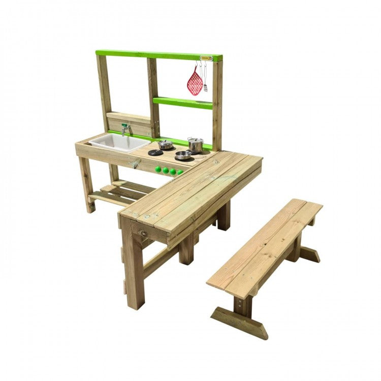 Cocinita Infantil De Madera Para Exterior Masgames Spicy Delicious._3