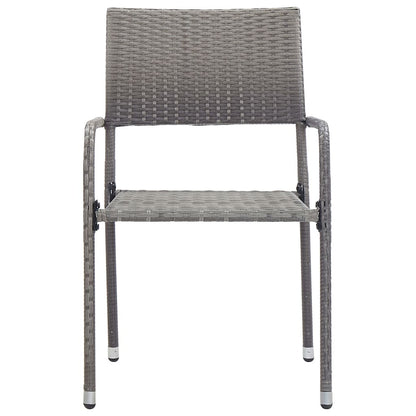 Vidaxl Juego De Comedor Para Jardín 3 Piezas Gris_3