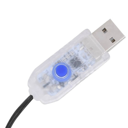 Vidaxl Red De Luces Para Árbol De Navidad 210 Led Blanco Cálido 210 Cm_4