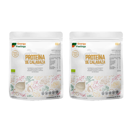 Embalagem 2x Energy Feelings ECO proteína de abóbora 1 kg