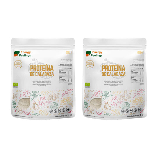 Embalagem 2x Energy Feelings ECO proteína de abóbora 1 kg