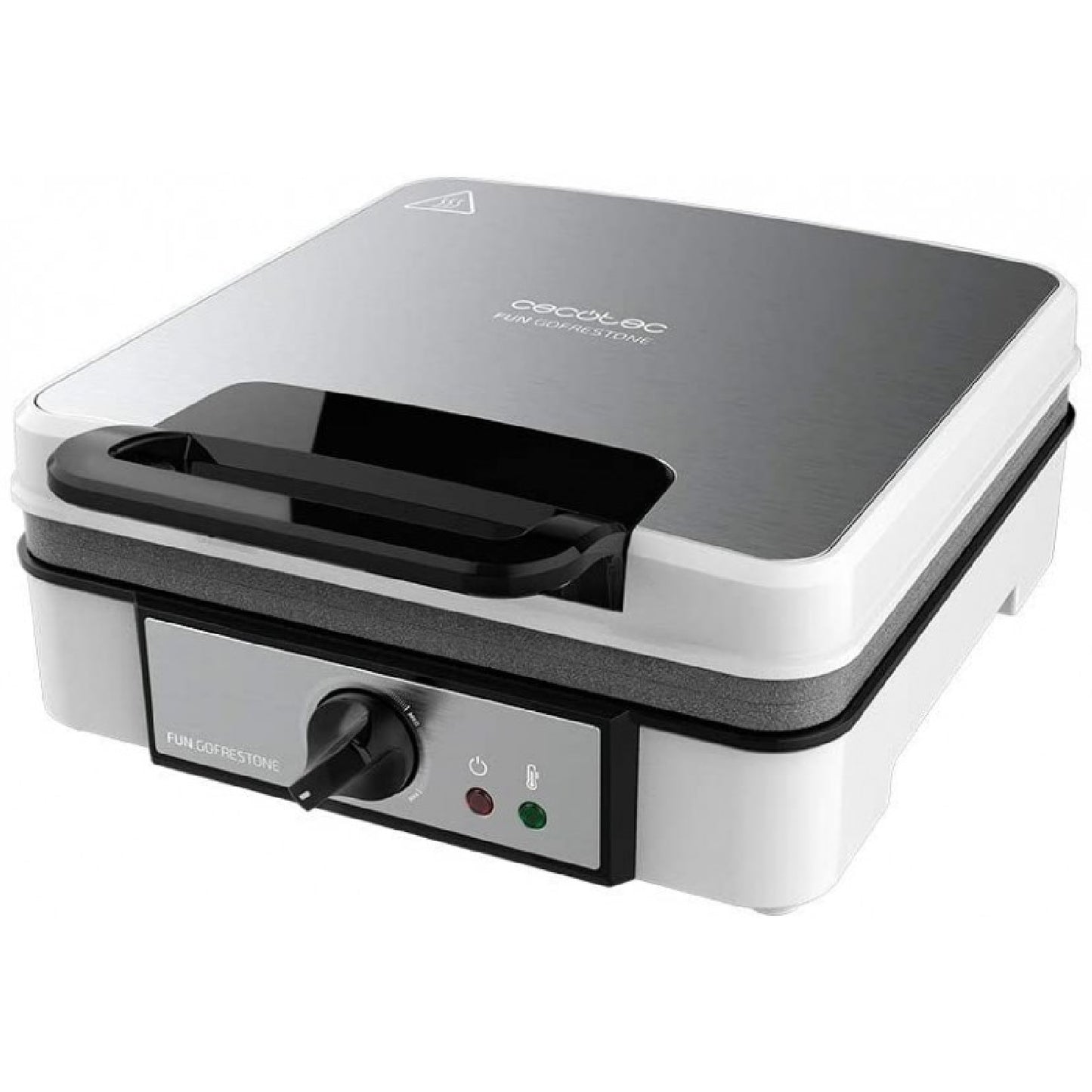 Gofrera Eléctrica Fun Gofrestone 4inox. 1200 W, Acero Inoxidable, 4 Gofres A La Vez, Revestimiento Antiadherente Rockstone, Temperatura Ajustable_0
