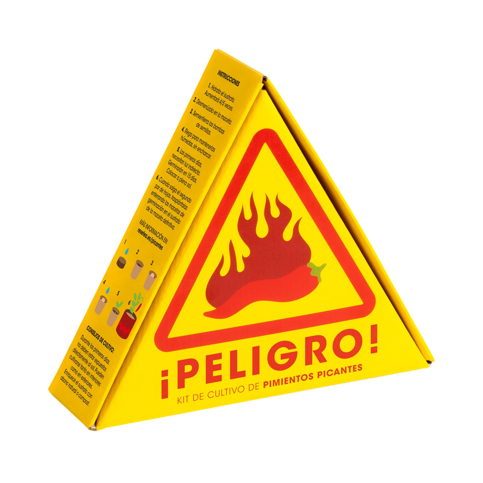 Kit Cultivo Pimientos Picantes ¡Peligro! 5 Niveles del Jalapeño al Red Caribbean - Resetea_0