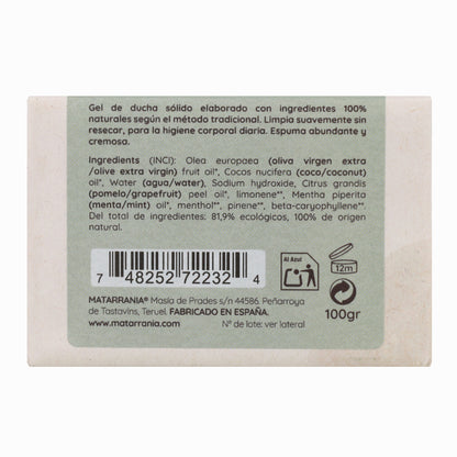 Matarrania Buenos Días Gel de banho sólido orgânico 120 ml