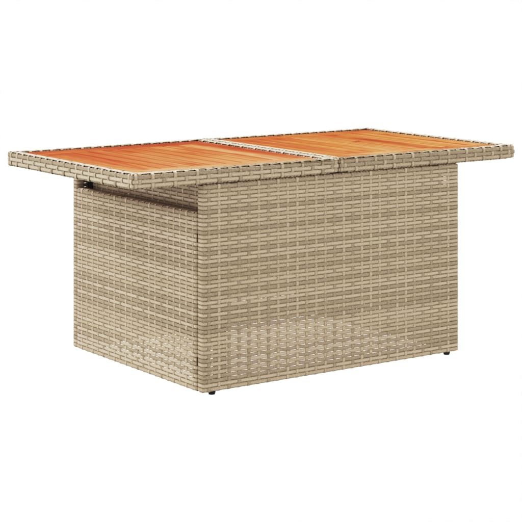 Set Sofás De Jardín 7 Piezas Y Cojines Ratán Sintético Beige / Vetonek_4