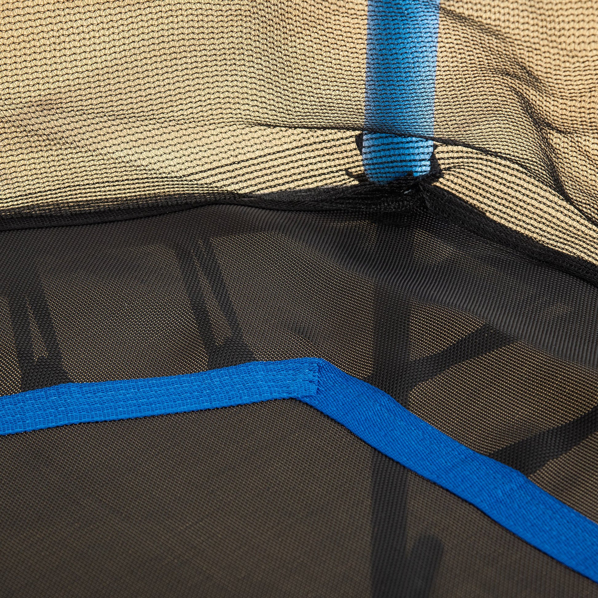 Homcom Cama Elástica Infantil De Jardín 122x111x190 Cm Carga 50 Kg Negro Y Azul_4
