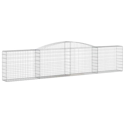Cestas De Gaviones 20 Uds Forma De Arco Hierro 400x30x80/100 Cm_2