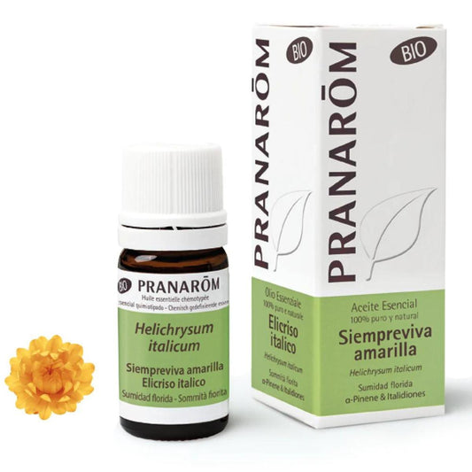 Óleo essencial orgânico de imortela amarela, Pranarom 5 ml