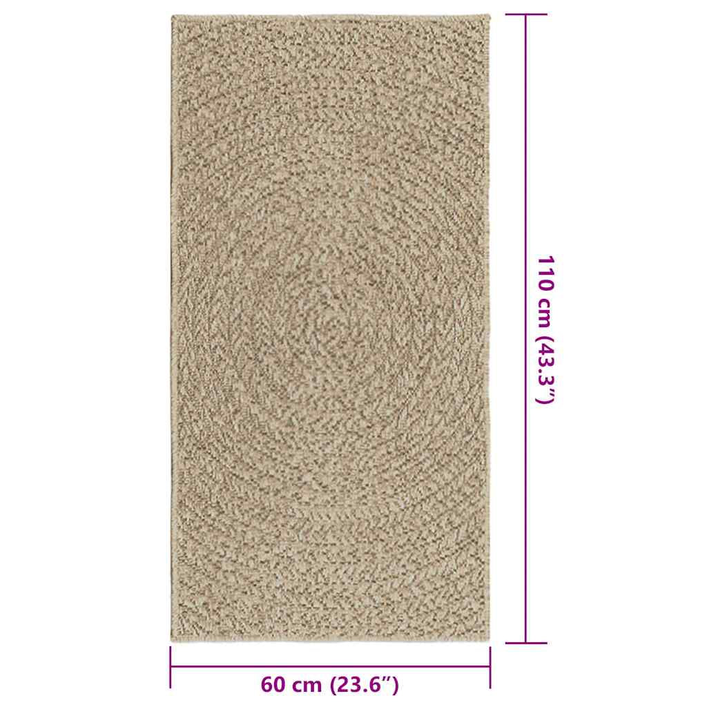 Vidaxl Alfombra Zizur Apariencia Yute Interior Exterior Beige 60x110cm_2