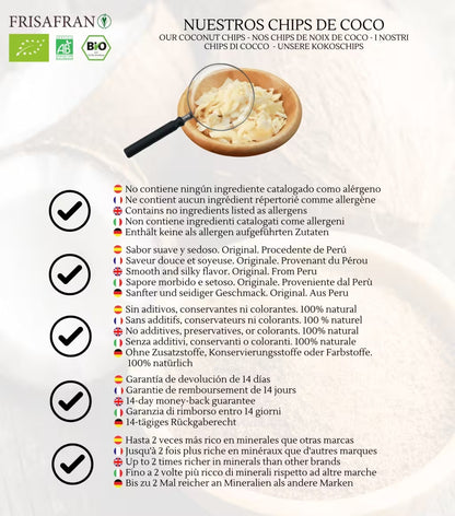Chips De Coco Ecológicos | Deshidratados | Frisafran 500 G_4