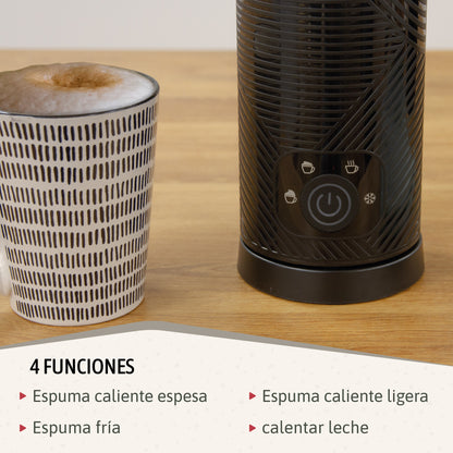 Briebe Elegance Set Cafetera Goteo 10 Tazas Café Filtro Espumador Leche Eléctrico Espuma Fría/caliente, Skt1188blk,negro_4