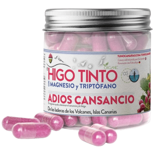 Higo Tinto Con Citrato De Magnesio Y L-triptófano - Adiós Cansancio (90 Cápsulas)_0