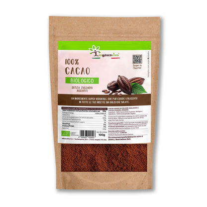 Cacao Puro En Polvo No Alcalinizado Bio Ioboscovivo 100g– Máximo Sabor Y Antioxidantes Naturales_0
