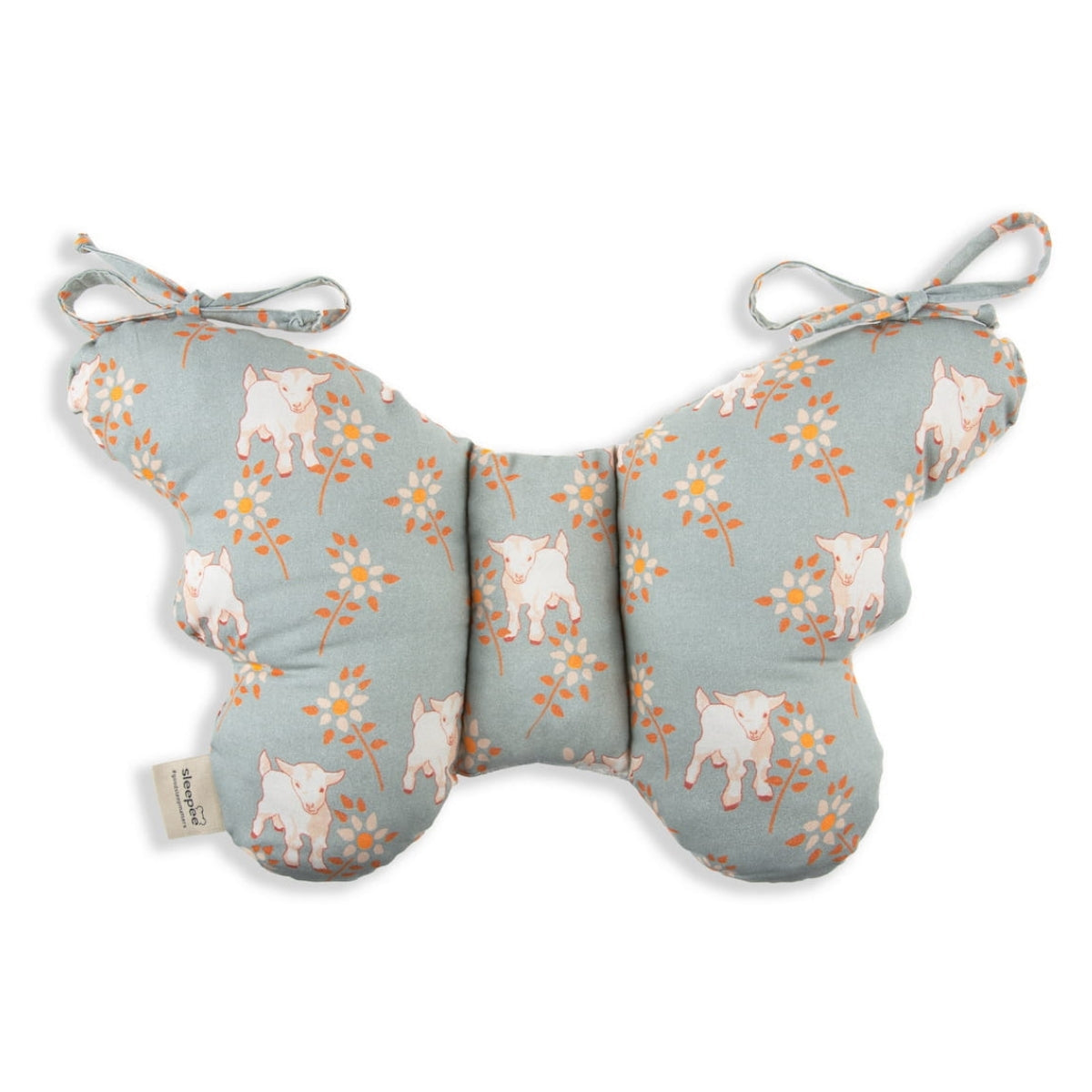 Almohada Para Bebés Antichoque Mariposa Sky Blue_0