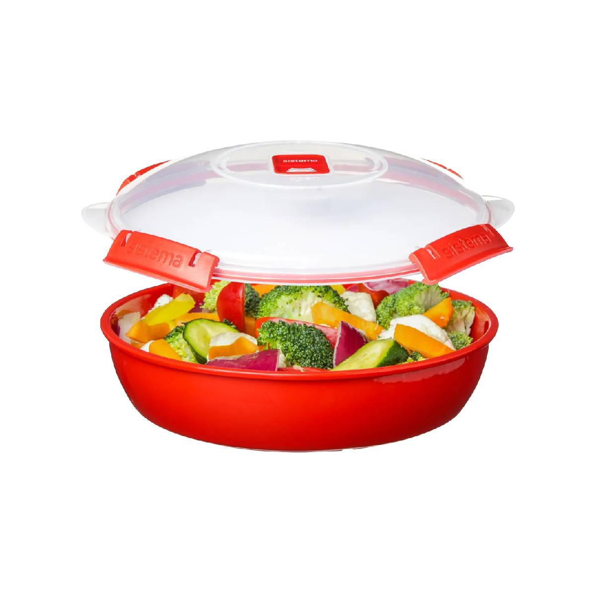Recipiente de prato redondo para micro-ondas 1,29 ml