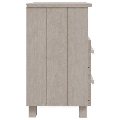 Mesita De Noche Hamar Madera Maciza De Pino Blanca 40x35x62 Cm_2