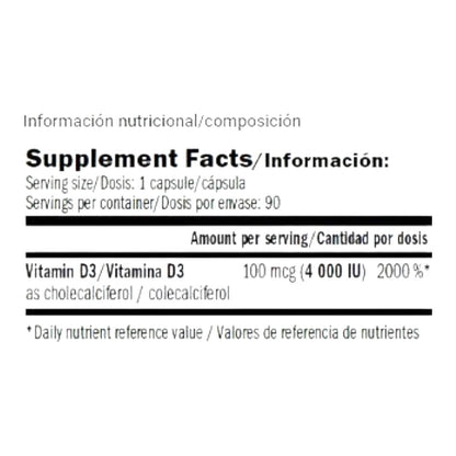 Performance Vitamin D 4000 I.u. 90 Caps_1