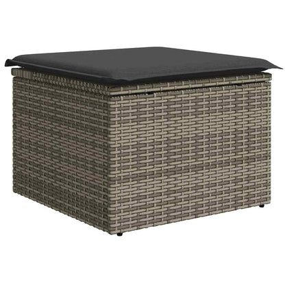 Set De Sofás De Jardín Y Cojines 8 Piezas Ratán Sintético Gris / Vetonek_2