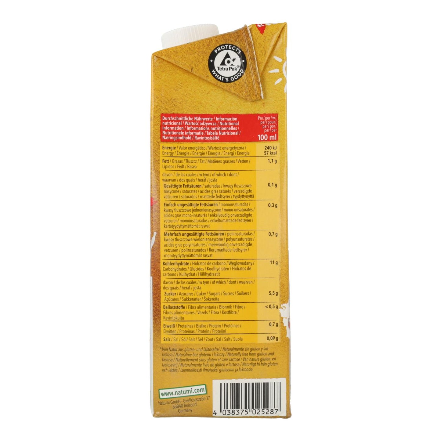 Bebida Biológica de Milho Natumi 1L