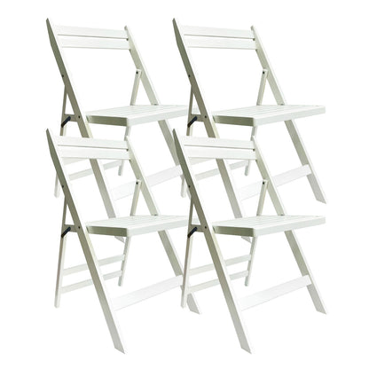 Pack 4 Sillas Plegables De Madera De Bambú 42.5x47.5x79cm O91_0