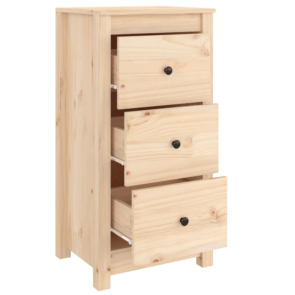 Aparador De Madera Maciza De Pino 40x35x80 Cm / Vetonek_3