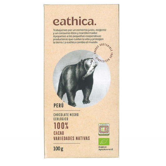 Chocolate Eathica 100% Peru BIO 100 g