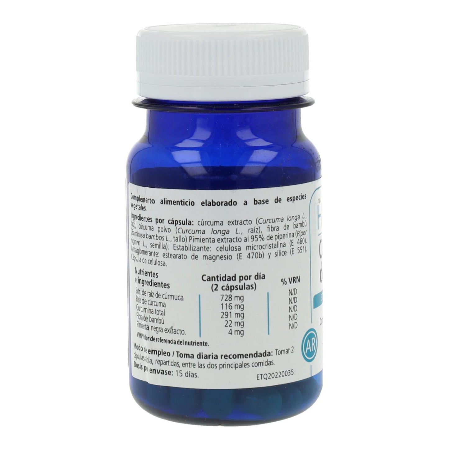 Concentrado de Cúrcuma 550 mg H4U 30 Cápsulas Vegetais