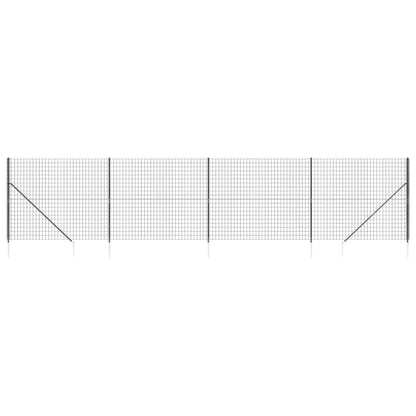 Cerca De Alambre Con Pinchos De Anclaje Gris Antracita 1,8x10 M / Vetonek_2