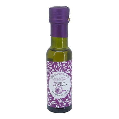 Aceite De Oliva Virgen Extra Macerado Al Ajo Morado 100 Ml Cristal_0