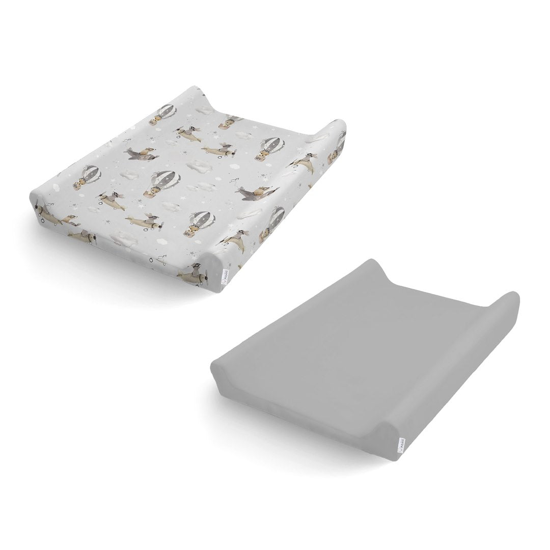 Pack 2 Fundas De Cambiador Algodón Balloon Flight_0