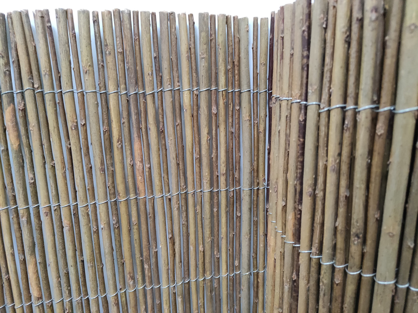 Mimbre Natural| Composición 100% Caña Natural Mimbre| Cosidas Con Alambre| 80% Ocultacion| Malla Ocultacion Natural 2x3m_3