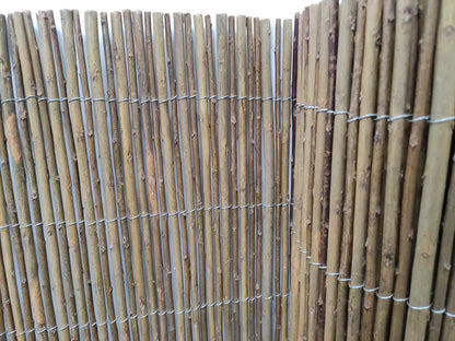 Mimbre Natural| Composición 100% Caña Natural Mimbre| Cosidas Con Alambre| 80% Ocultacion| Malla Ocultacion Natural 2x3m_3