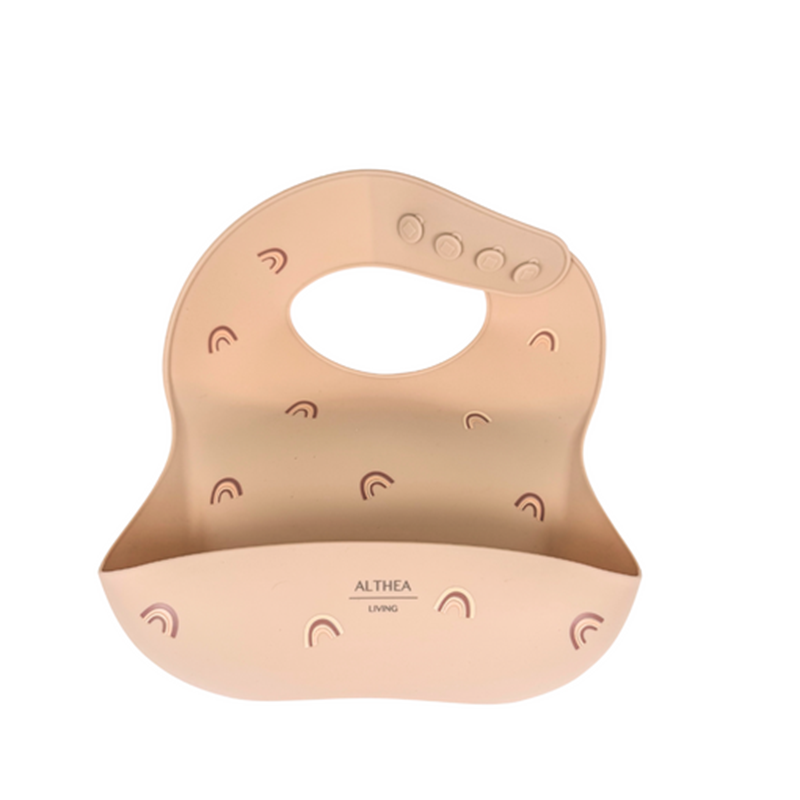 Baberos Impermeables - 2 Piezas - Beige / Rosa Profundo._1