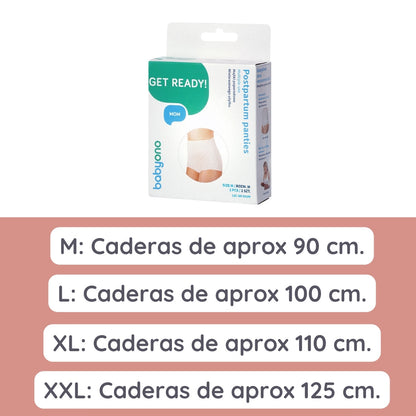 Braguitas Cullote Postparto Uso Multiple Xxl 2u._3