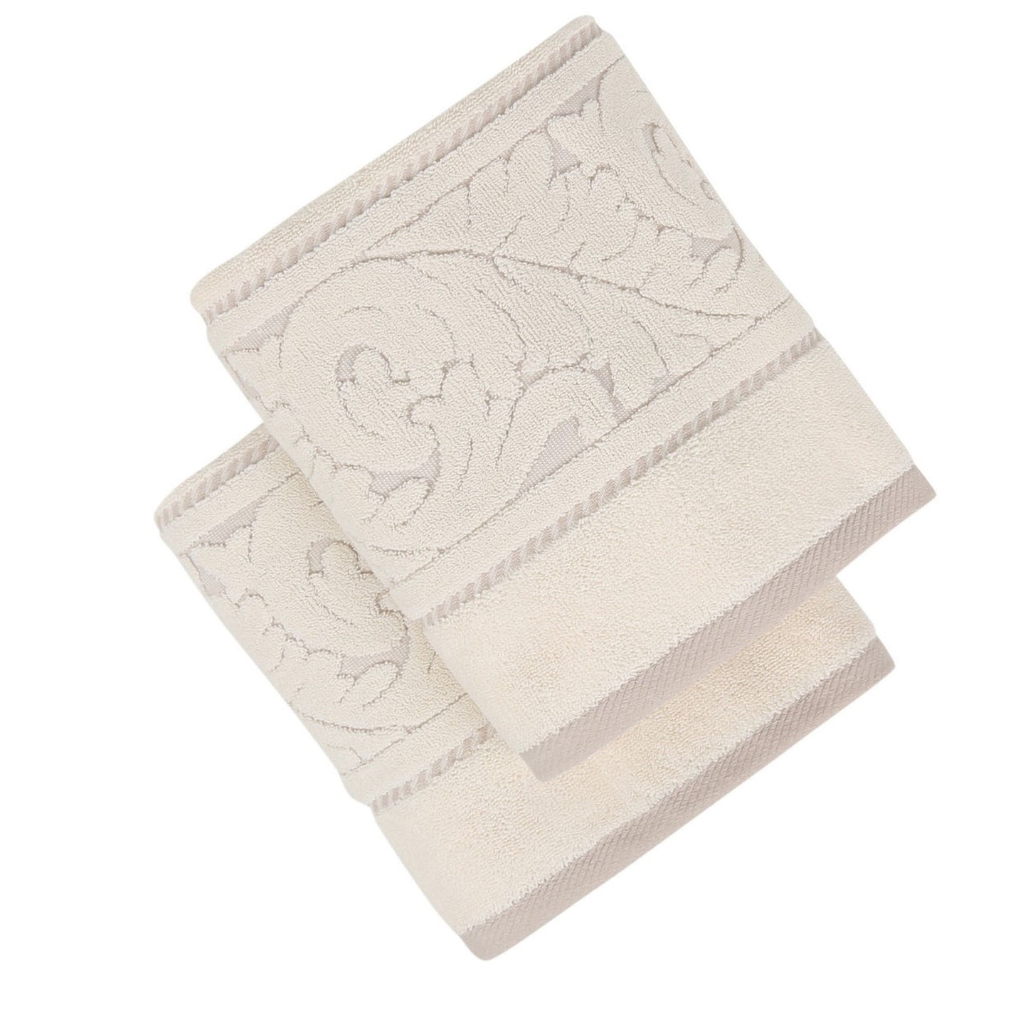 Juego De Toallas De Mano (2 Piezas) Crema_0