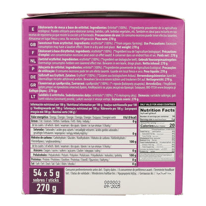 NaturGreen Bio Eritritol 54 Sticks monodoses de 5 gr