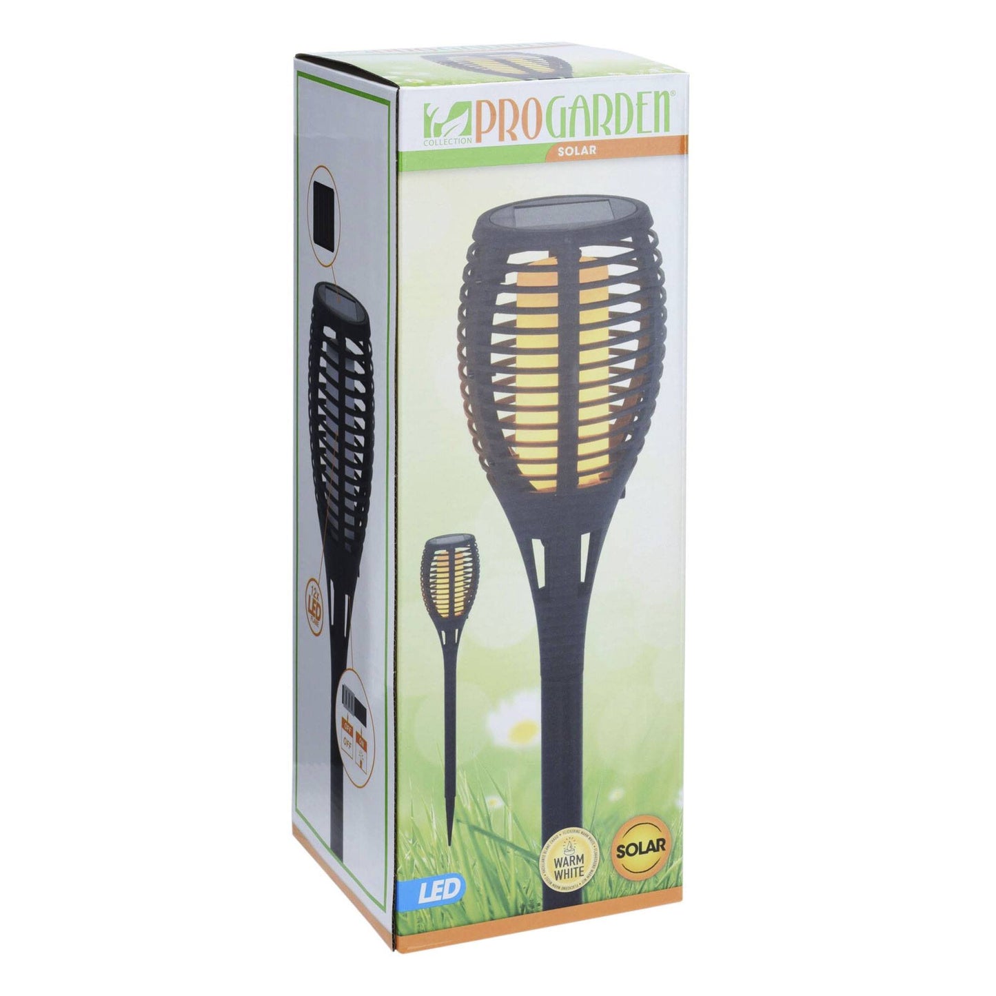 Well Home - Lámpara Solar De Jardín 'flame' Multifuncional Luces Led H.78cm_2