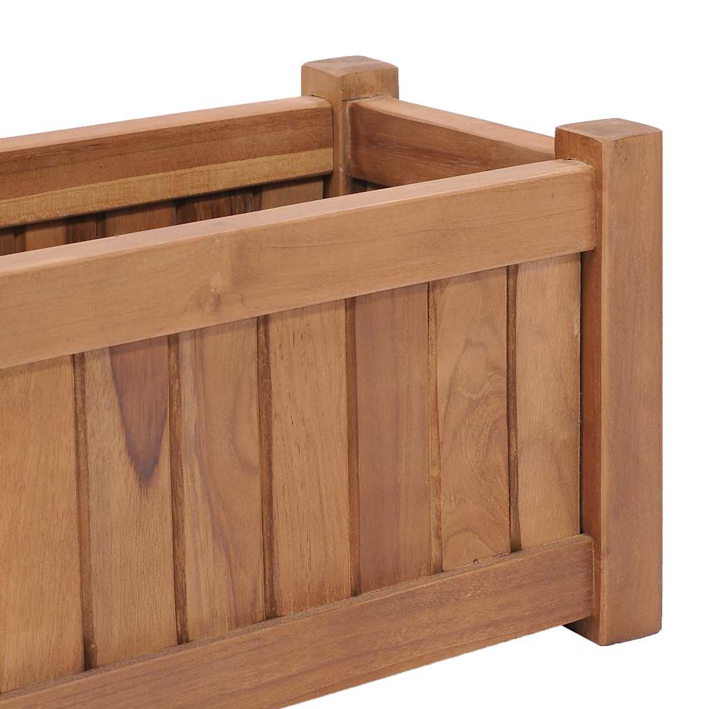 Arriate Elevado Madera Maciza De Teca 50x25x25 Cm_5