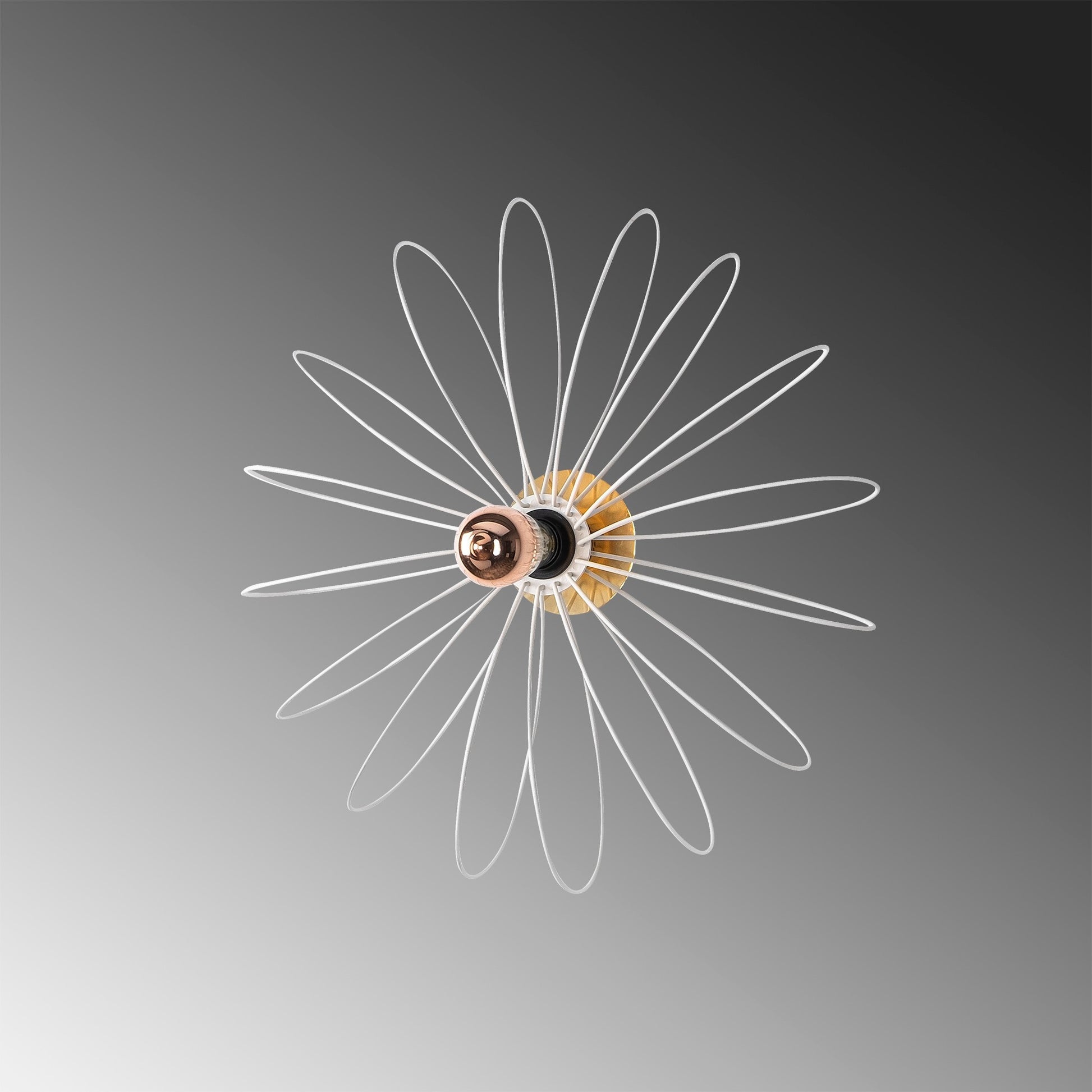 Aplique De Pared, Metal , Blanco, 58x12x58, Casquillo E 27 Max 40 W